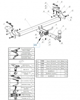 Фаркоп 7616-E Oris на CheryExeed TXL 2020-2021, Exeed TXL 2021- без выреза в бампере. Тип шара: E. Нагрузки: 1500/75 кг, масса фаркопа 18 кг (без электрики в комплекте) от магазина ФаркопРос